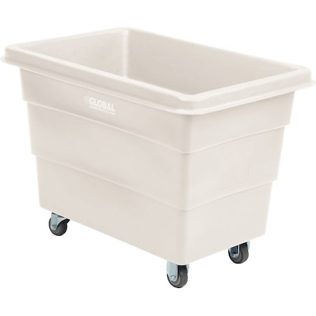 8 Bushel Plastic Bulk Box Truck, Direct Mount Base, White, 33-3/10L X 24-3/5W X 27-2/5H